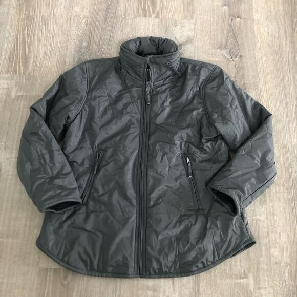 Selene Sport Gray Hooded Long Sleeve Rain Jacket Women's Size Medium See Photos - Picture 1 of 11